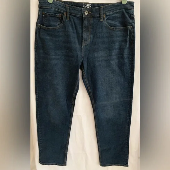 Chaps Mens Jeans Slim Straight Fit Size 34x32 - Picture 2 of 6